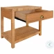 Reed Rattan 1 Drawer End Table