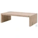 Reed Smoke Gray Pine Coffee Table
