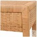 Reed Rattan 1 Drawer End Table