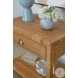 Reed Rattan 1 Drawer End Table
