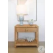 Reed Rattan 1 Drawer End Table