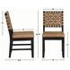 Reid Brown Vegan Leather Side Chair Set of 2