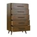 Emery Walnut 5 Drawer Chest