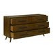 Emery Walnut 6 Drawer Dresser
