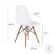 Lily White Dining Side Chair Set of 2