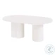 Elora White Lacquer Oval Dining Table