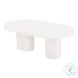 Elora White Lacquer Oval Dining Table
