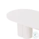 Elora White Lacquer Oval Dining Room Set
