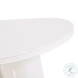 Elora White Lacquer Oval Dining Table