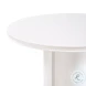 Elora White Lacquer Round Dining Table
