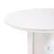Elora White Lacquer Round Dining Room Set