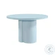 Elora Blue Lacquer Round Dining Table
