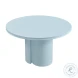 Elora Blue Lacquer Round Dining Table