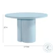 Elora Blue Lacquer Round Dining Table