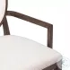 Mila Dark Brown And Beige Arm Chair