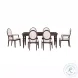 Mila Dark Brown And Beige Arm Chair