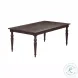 Mila Dark Brown Extendable Rectangular Dining Table