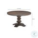 Emerson Dark Brown Round 54" Dining Table
