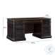 Roanoke Distressed Black 66" Executive Desk