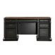 Roanoke Distressed Black Credenza Home Office Set