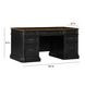 Roanoke Black 66" Executive Desk