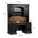 Roanoke Black Credenza With Hutch