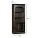 Roanoke Distressed Black Bookcase