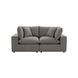 Cali Slate Performance Fabric Modular Loveseat