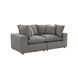 Cali Slate Performance Fabric Modular Loveseat