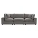 Cali Slate Performance Fabric Modular 120" Sofa