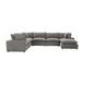 Cali Slate Performance Fabric Modular Large Chaise Sectional