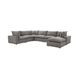 Cali Slate Performance Fabric Modular Large Chaise Sectional