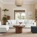 Cali Pearl Performance Fabric Modular 120" Sofa