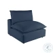 Cali Navy Performance Fabric Modular L-Sectional