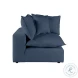 Cali Navy Performance Fabric Modular L-Sectional