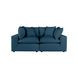 Cali Navy Performance Fabric Modular 80" Loveseat