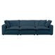 Cali Navy Performance Fabric Modular 120" Sofa