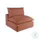 Cali Rust Performance Fabric Modular L-Sectional