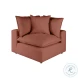 Cali Rust Performance Fabric Modular L-Sectional