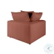 Cali Rust Performance Fabric Modular L-Sectional