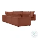 Cali Rust Performance Fabric Modular L-Sectional