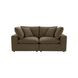 Cali Chocolate Brown Performance Velvet Modular Loveseat