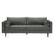 Cave Ash Gray Velvet 89" Sofa