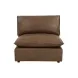 Cali Cognac Brown Leather Modular Large Chaise Sectional