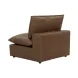 Cali Cognac Brown Leather Modular L-Sectional