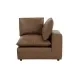 Cali Cognac Brown Leather Modular 120" Sofa
