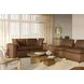 Cali Cognac Brown Leather Modular 80" Loveseat