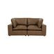 Cali Cognac Brown Leather Modular Loveseat