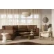 Cali Cognac Brown Leather Modular Sectional