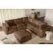 Cali Cognac Brown Leather Modular Sectional